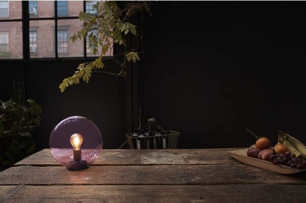 Ledvance - Stolná lampa BUBBLE 1xE27/40W/230V ružová