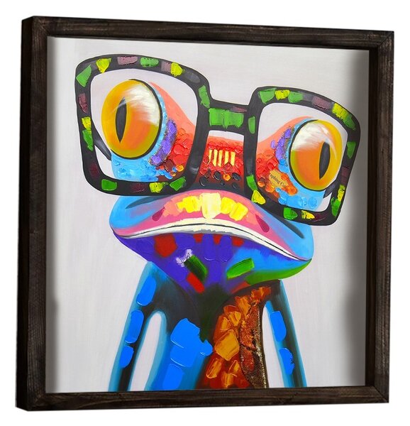 ASIR Dekoratívny obraz CHAMELEON 33 cm MDF