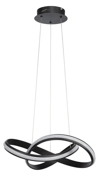 LED stmievateľný luster na lanku SALO LED/28W/230V 3000K čierna