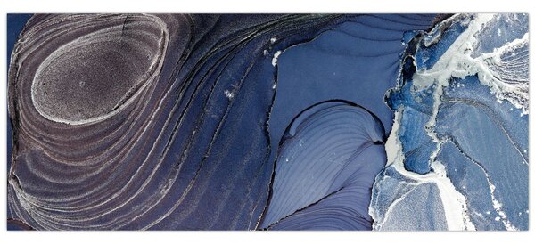 Obraz - Mramorovaný atrament (120x50 cm)