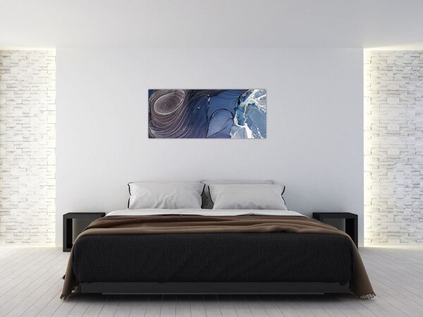 Obraz - Mramorovaný atrament (120x50 cm)
