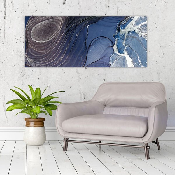 Obraz - Mramorovaný atrament (120x50 cm)