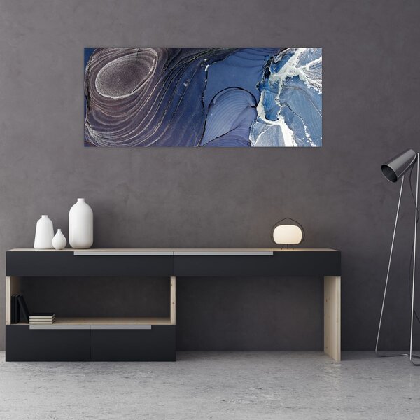 Obraz - Mramorovaný atrament (120x50 cm)