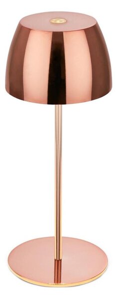Briloner - LED stmievateľná nabíjateľná dotyková vonkajšia stolná lampa MINI LED/2,5W/5V IP44 1800 mAh medená