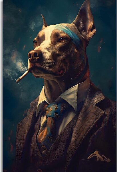 Obraz zvierací gangster pes
