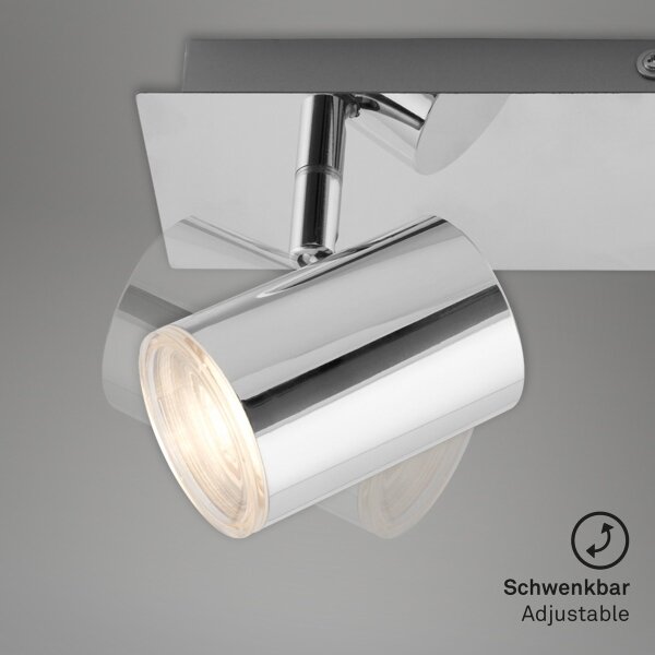 Briloner 2731-028 - Kúpeľňové bodové svietidlo BANYO 2xGU10/5W/230V lesklý chróm