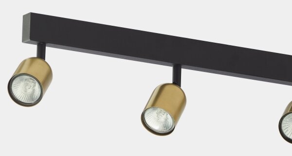 LED RGBW Stmievateľné bodové svietidlo TOP 6xGU10/6,5W/230V 2700-6500K zlatá/čierna