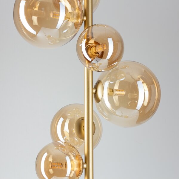 Brilagi - LED Stojacia lampa MILLA 7xG9/3W/230V zlatá