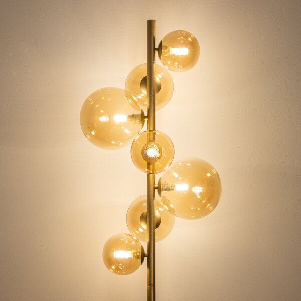 Brilagi - LED Stojacia lampa MILLA 7xG9/3W/230V zlatá