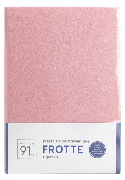 FROTÉ PRESTIERADLO 140X200 CM, VÝŠKA 20 CM PÚDROVO RUŽOVÉ