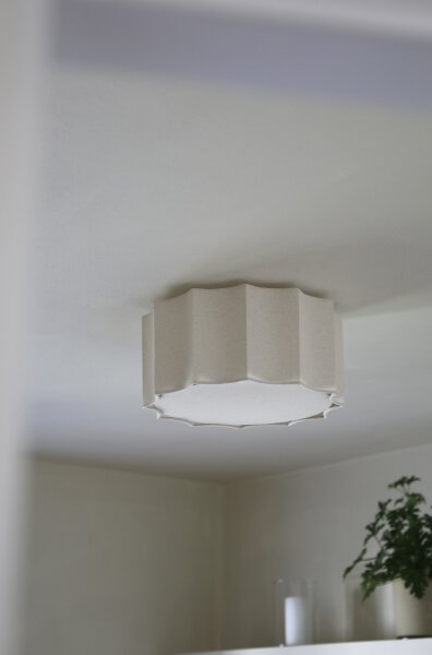 Markslöjd 109134 - Stropné svietidlo OLEA 2xE27/11W/230V priemer 35 cm ľan