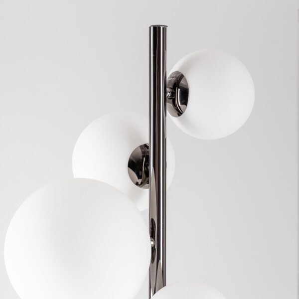 Brilagi - LED stojacia lampa MILLA 7xG9/3W/230V čierny chróm/biela