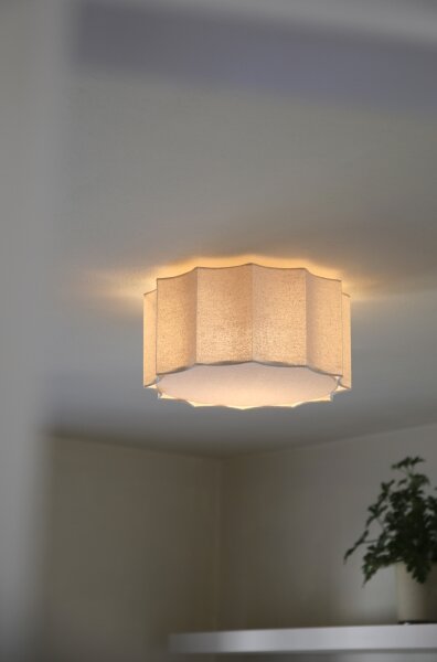 Markslöjd 109134 - Stropné svietidlo OLEA 2xE27/11W/230V priemer 35 cm ľan