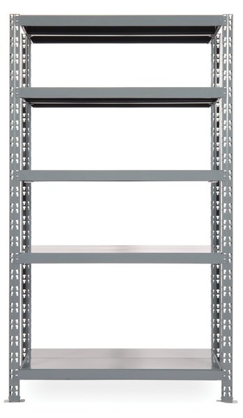 Policový regál 1+1 ZADARMO, 1800x1200x400 mm, 5 políc, nosnosť police 300 kg, základná