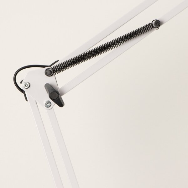 Brilagi - Flexibilná stojacia lampa TASKER 1xE27/60W/230V 184 cm biela
