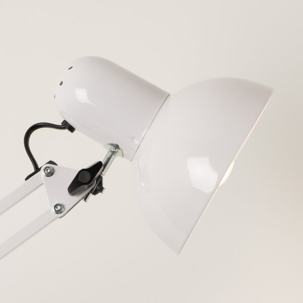 Brilagi - Flexibilná stojacia lampa TASKER 1xE27/60W/230V 184 cm biela
