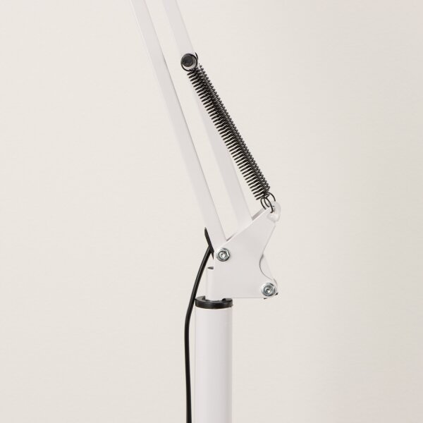 Brilagi - Flexibilná stojacia lampa TASKER 1xE27/60W/230V 184 cm biela