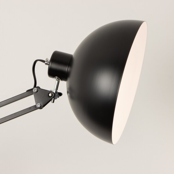 Brilagi - Flexibilná stojacia lampa TASKER 1xE27/60W/230V 157 cm čierna
