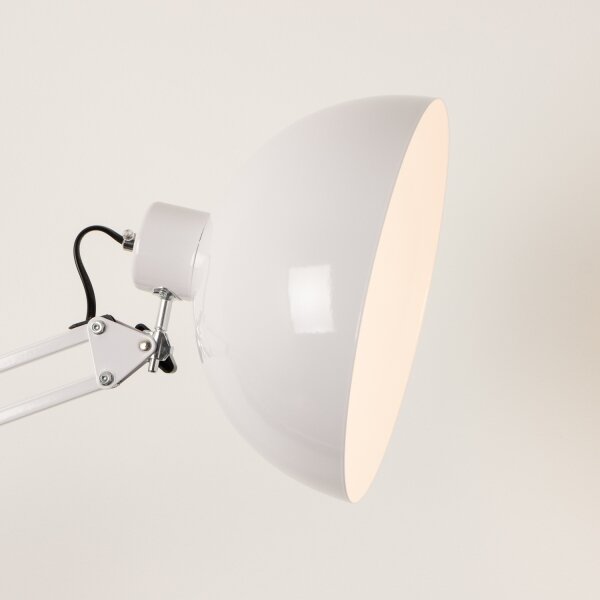 Brilagi - Flexibilná stojacia lampa TASKER 1xE27/60W/230V 157 cm biela
