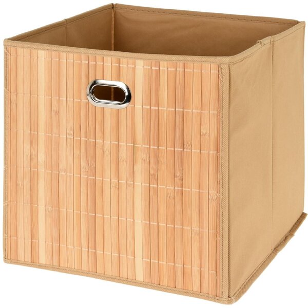 Úložný box Bamboo, 30,5x31x31 cm, hnedá