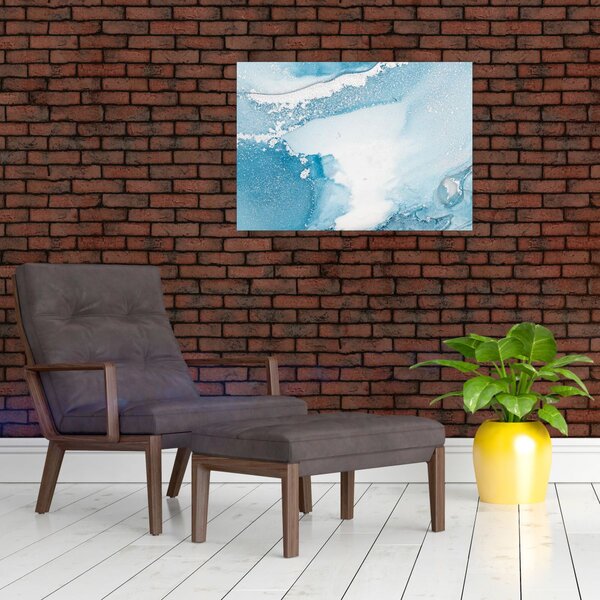 Obraz - Modrý dekor (70x50 cm)