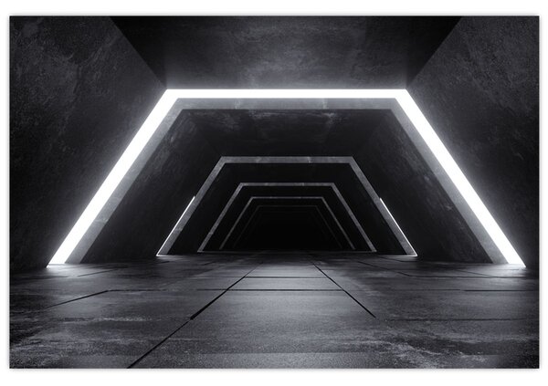 Obraz - Futuristický tunel (90x60 cm)