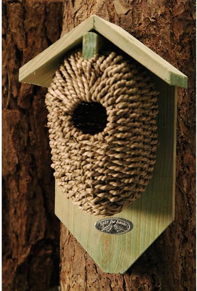 Vtáčia búdka z morskej trávy Esschert Design, výška 26,2 cm