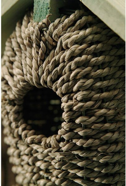 Vtáčia búdka z morskej trávy Esschert Design, výška 26,2 cm