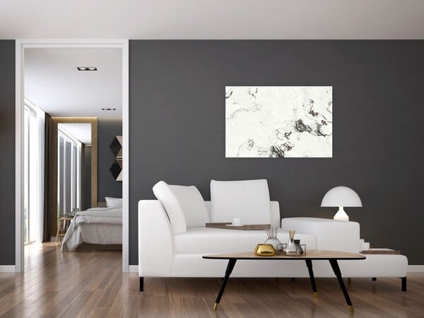Obraz - Biely mramor (90x60 cm)