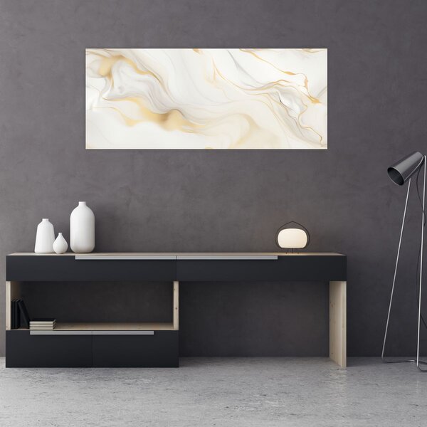 Obraz - Abstrakcia s dekorom (120x50 cm)