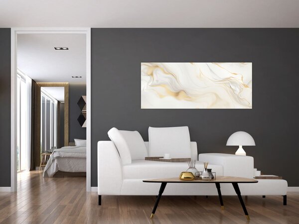 Obraz - Abstrakcia s dekorom (120x50 cm)