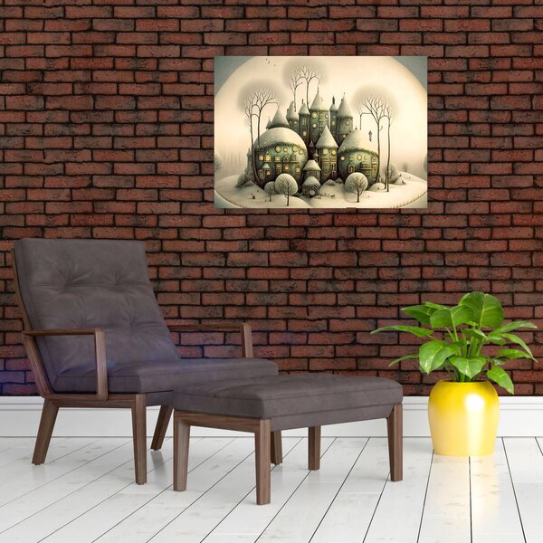 Obraz - Rozprávkové chalúpky (70x50 cm)