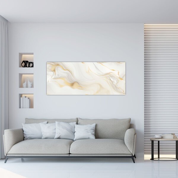 Obraz - Abstrakcia s dekorom (120x50 cm)