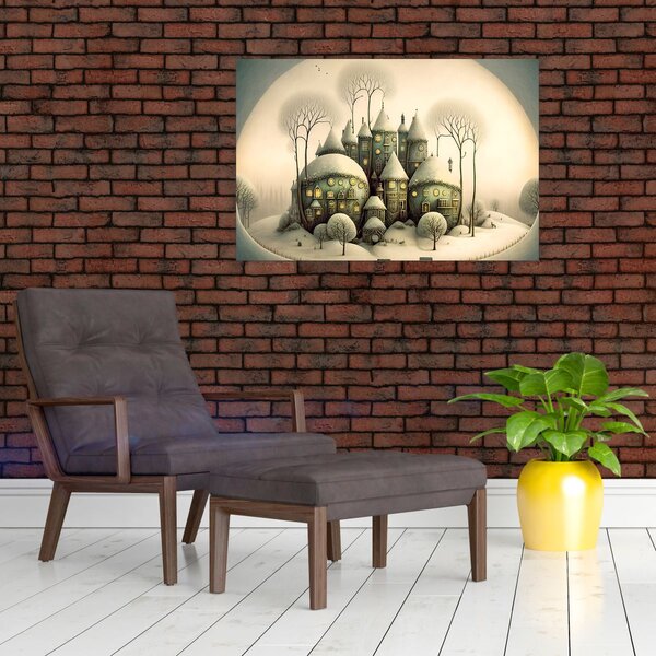 Obraz - Rozprávkové chalúpky (90x60 cm)