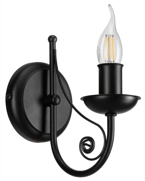 Nástenná lampa DONATO 1xE14/40W/230V čierna