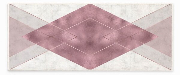 Bielo-fialový prateľný koberec behúň 80x200 cm – Oyo Concept