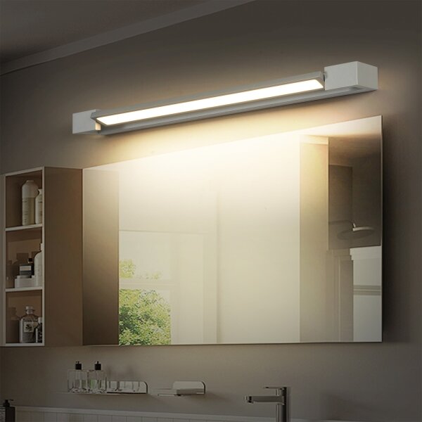 Brilagi-LED Kúpeľňové osvetlené zrkadlo AQUA LINE LED/18W/230V 60 cm IP44 matný chróm