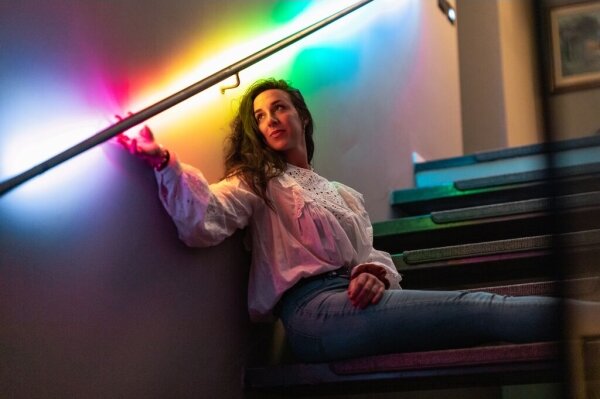 Twinkly TWL100ADP-B - LED RGB Predlžovací pásik LINE 100xLED 1,5 m Wi-Fi