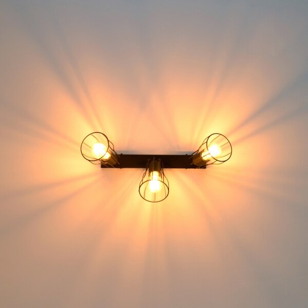 LED Bodové svietidlo TUBE II 3xE27/15W/230V čierna