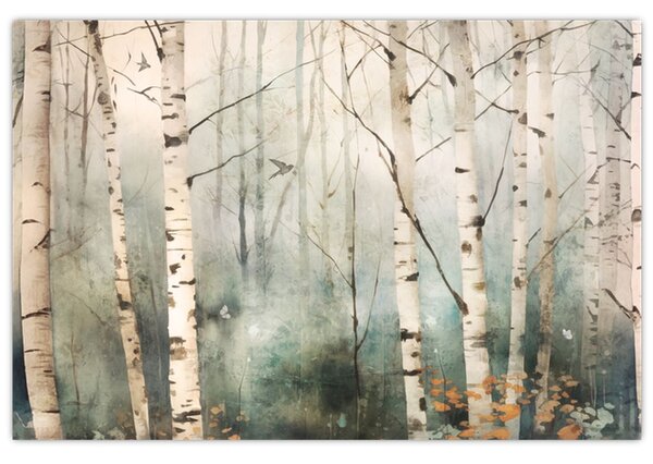Obraz - Kresba lesného vzoru (90x60 cm)