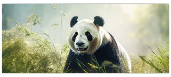 Obraz - Panda (120x50 cm)