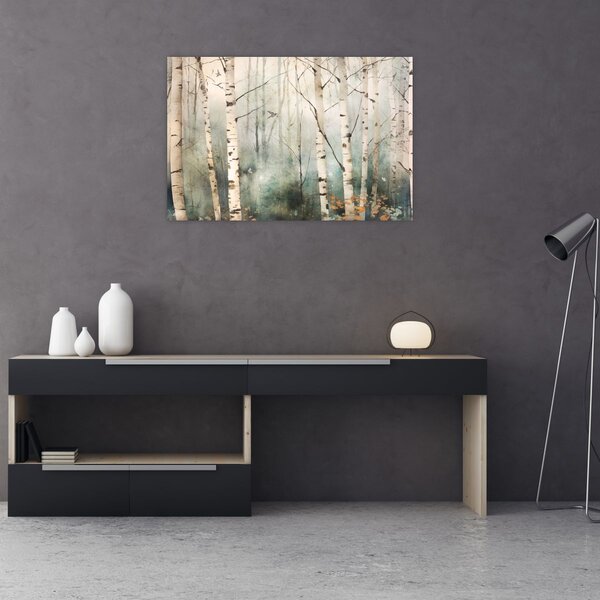 Obraz - Kresba lesného vzoru (90x60 cm)
