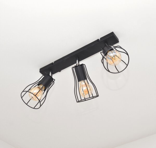 LED Bodové svietidlo TUBE II 3xE27/15W/230V čierna