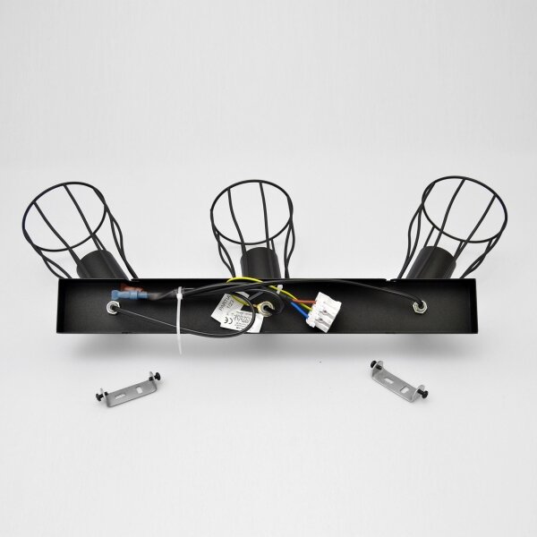 LED Bodové svietidlo TUBE II 3xE27/15W/230V čierna