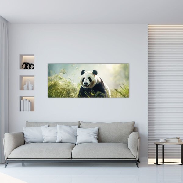 Obraz - Panda (120x50 cm)