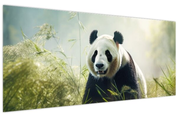 Obraz - Panda (120x50 cm)
