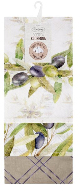 KUCHYNSKÁ UTIERKA OLIVE SADA 3 KS 50X75 CM VZOROVANÉ