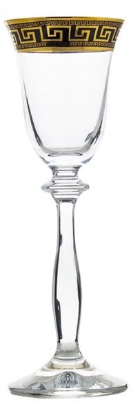 BOHEMIA ANGELA VERSO GOLD POHÁR NA DESTILÁTY 60 ML SADA 6 KS