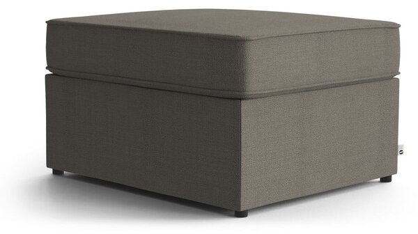 Hnedá polstrovaná rozkladacia lavica My Pop Design Brady, 80 cm