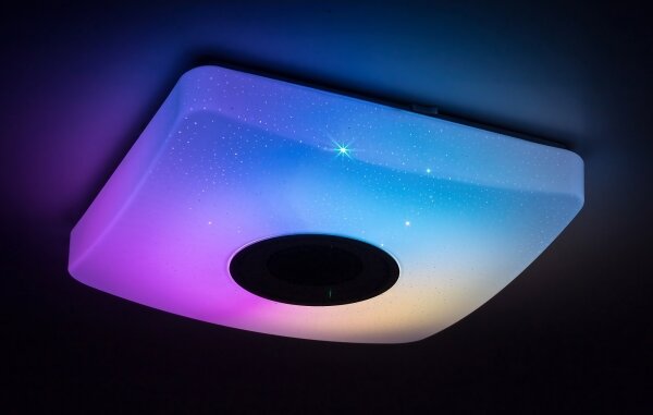 Rabalux - LED RGB Stmievateľné stropné svietidlo s reproduktorom LED/18W/230V + DO
